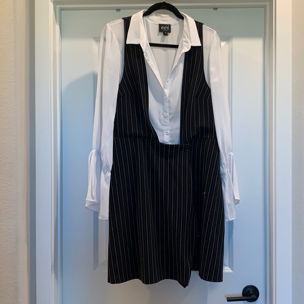 Eci business blouse/dress one piece set